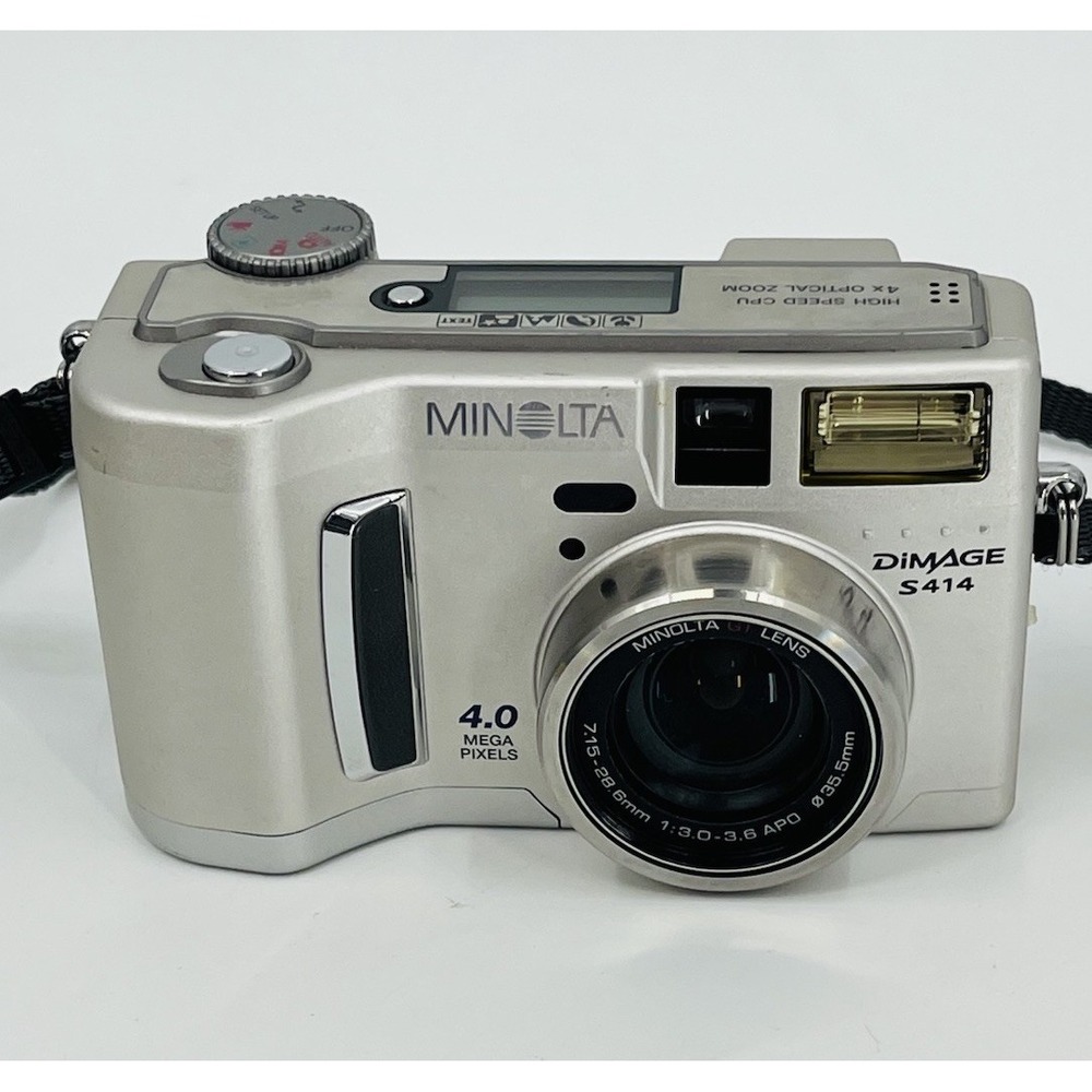 Vintage Minolta Dimage S414 4.0 MP 4x Zoom Digital Camera PARTS or REPAIR As-Is